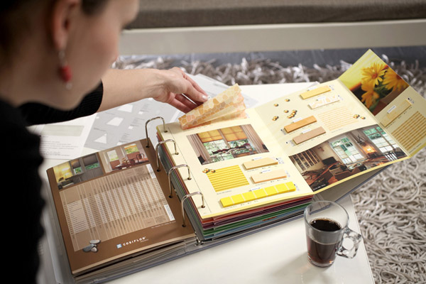 Ткани для штор плиссе 