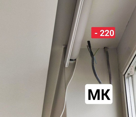 Подключение рулонной шторы к 220 вольт